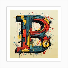 Letter B 5 Art Print