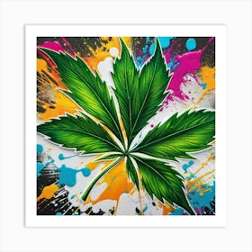 Marijuana Leaf 19 Art Print