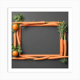 Carrots Frame 2 Art Print