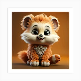 Cute Fox 130 Art Print