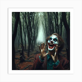 Joker In The Woods 17 Art Print