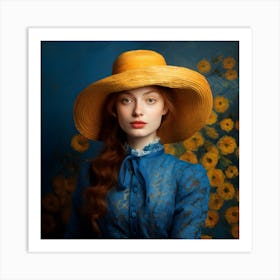 Portrait Of A Young Woman 2 Art Print