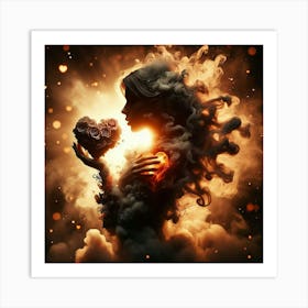 Heart Of Fire 1 Art Print