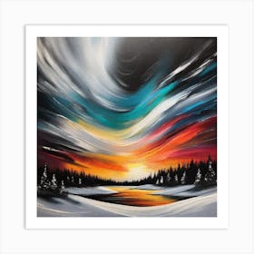 Aurora Sunset 3 Art Print