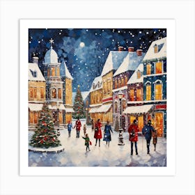 Christmas In The City 5 Art Print