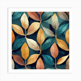 Leaf Pattern Art Print