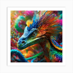 Colorful Dragon Art Print