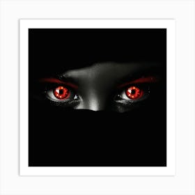 Creatai 24830 Two Vibrant Red Female Devil Eyes Staring Direc A251f18e 2dbc 43e9 A299 2b87d7762ef7 3 Art Print