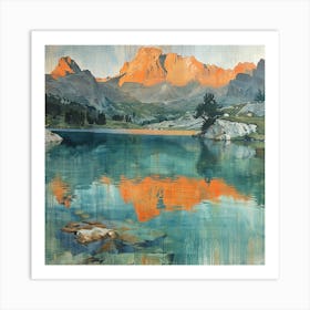 Sunrise Over Lake Art Print