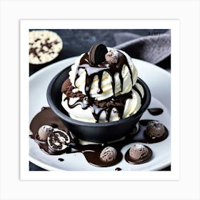 Oreo Ice Cream Art Print