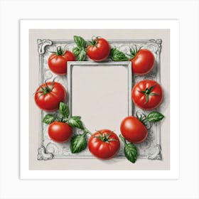 Frame Of Tomatoes 20 Art Print