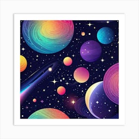 Galaxy Wallpaper 19 Art Print