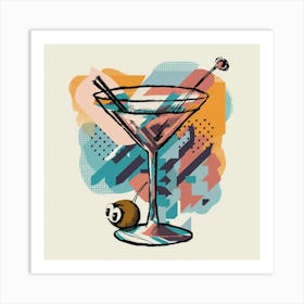 A Vibrant Abstract Martini Artwork Illustration Fe 4c7d Zktkwtffjvjdbjdw Ziv Yxymr2cgjfcipqlsma Art Print