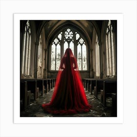 The Red Bride Art Print