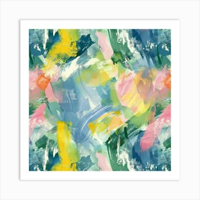 Abstract Brushstrokes 9 Art Print