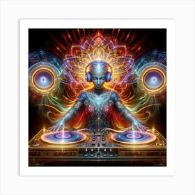 Cosmic Dj 2 Art Print