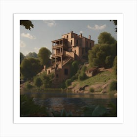 House By The Water 2 Art Print