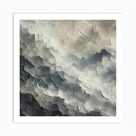 Abstract Of Clouds Art Print