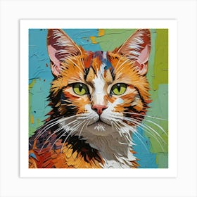 Cat Painting 1 Art Print