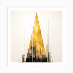 Yellow Triangle Art Print