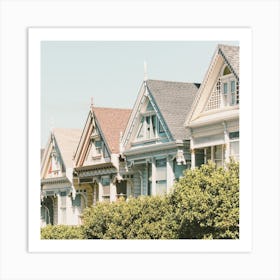 Painted Sisters Homes Art Print