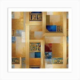 Greek Mosaic Art Print