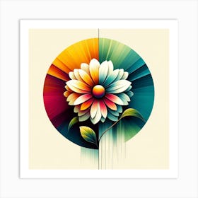 Abstract Flower 15 Art Print