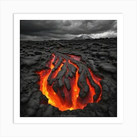 Lava Flow 6 Art Print