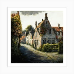 Street In Belgium Art Print