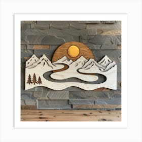 Mountain Scene Art Print