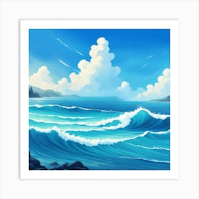 Ocean Waves 2 Art Print