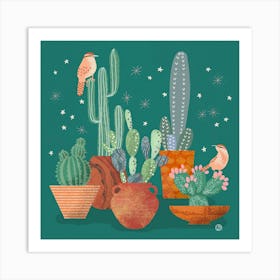 Cactus Garden Art Print