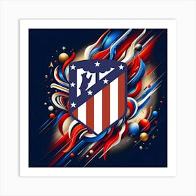 Atlético de Madrid Logo Wall Art 21 Art Print