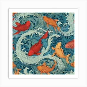 Koi Fish Art Print