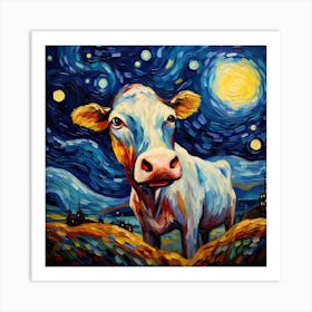 Vincent Van Cow Art Print