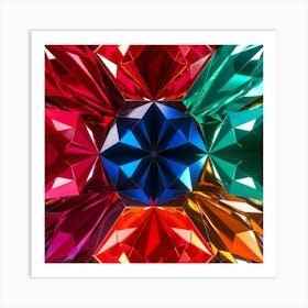 Colorful Diamonds 2 Art Print