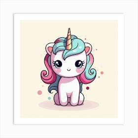 Cute Unicorn 574 Art Print