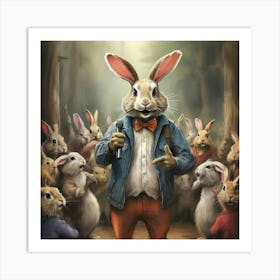 Rabbits 1 Art Print