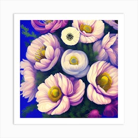 Anemone Flowers 12 Art Print