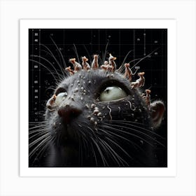 Cat With A Crown Art Print