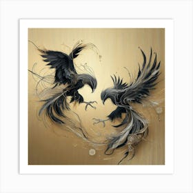 Crows Canvas Art Art Print