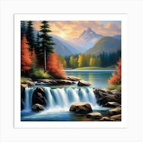 Waterfall 33 Art Print