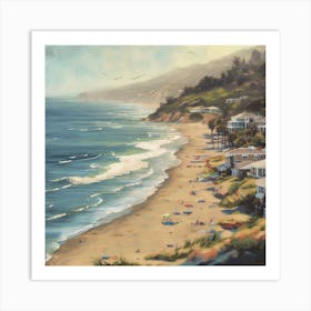 California Beach 1 Art Print