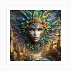 City Of Flowers 2 Art Print