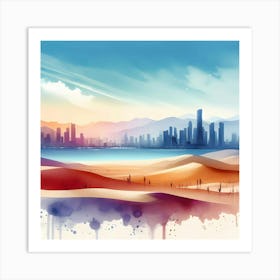 Abstract Cityscape 9 Art Print