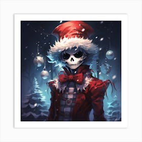 Merry Christmas! Christmas skeleton 11 Art Print