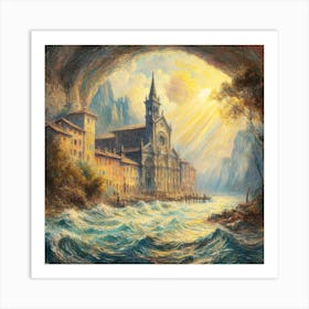 Church In The Mountains Art Print