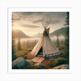 Teepee Art Print