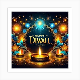 Happy Diwali Images Templates Design S (19) Art Print