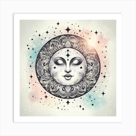 Sun And Moon Art Print